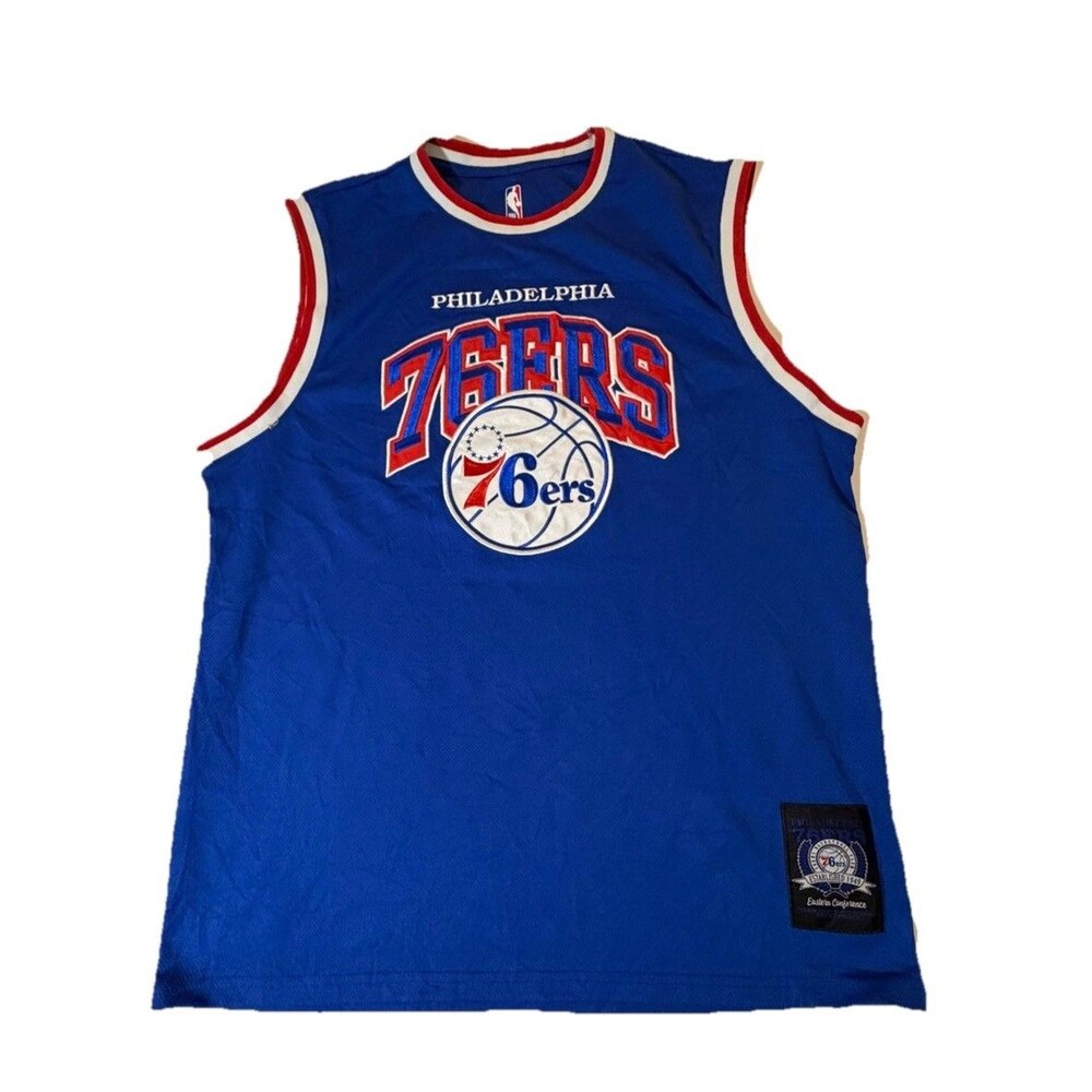 Philadelphia 76ers NBA Basketball Jersey Blue Men’s Medium